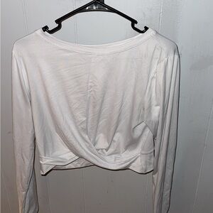 Women’s white athletic top